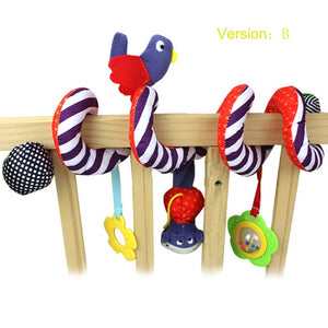 Soft Infant Crib Bed Stroller Toy Spiral Baby Toy For Newborns Car Seat Educational Rattles Baby Towel baby Toys 0-12 months