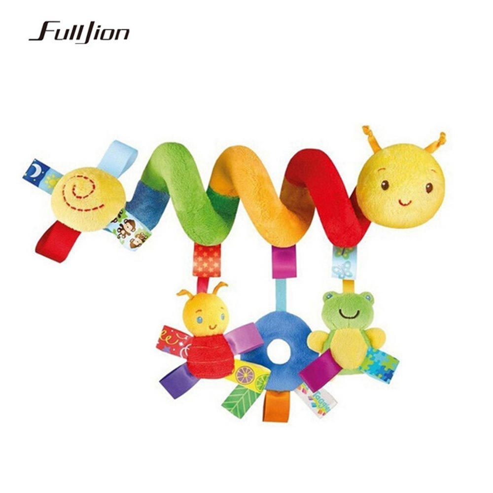 Fulljion Baby Rattles Mobiles Educational Toys For Children Teether Toddlers Bed Bell Baby Playing Kids Stroller Hanging Dolls